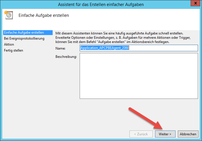 Aufgabe erstellen Schritt 2